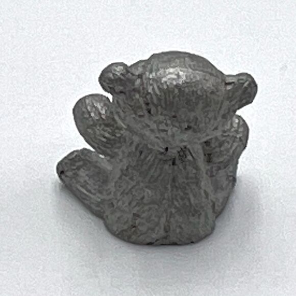 Vintage Spoontiques Pewter 1" Teddy Bear Figurine Crystal Ball Miniature CM311 - Picture 3 of 7